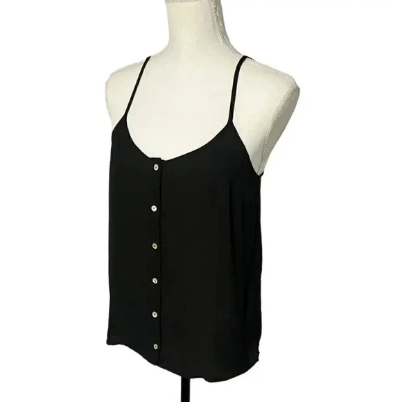 Forever 21 size S gorgeous black tank with spaghetti straps EUC - Picture 5 of 8